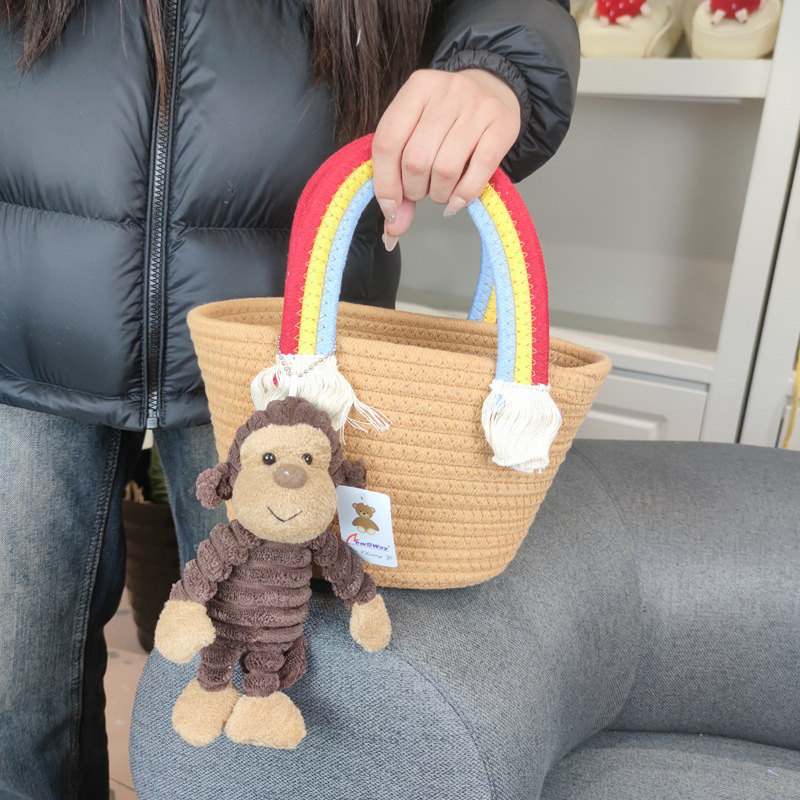 Cute otoño-invierno bolso de las niñas cesta de cocina tejida 2025 nuevo bolso de los niños bolsa de regalo regalo regalo Application Scenario