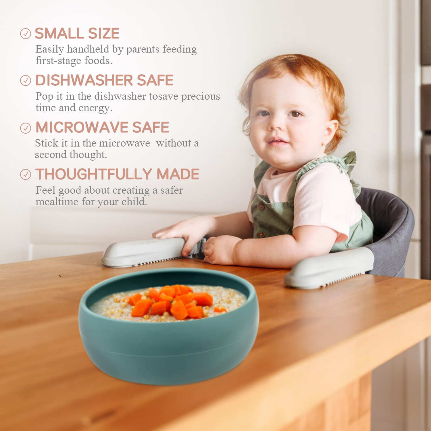 Platinum silicone bowls, baby food soft bowls and plates, baby special products, children's InS-style tableware, cross-border e-commerce in stock Application Scenario