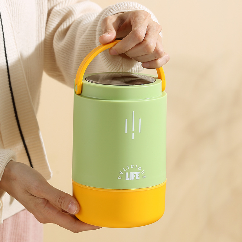 Student's fresh 304 stainless steel multi-layer lunch box, portable bucket for office workers, lunch box with lid, tableware Application Scenario