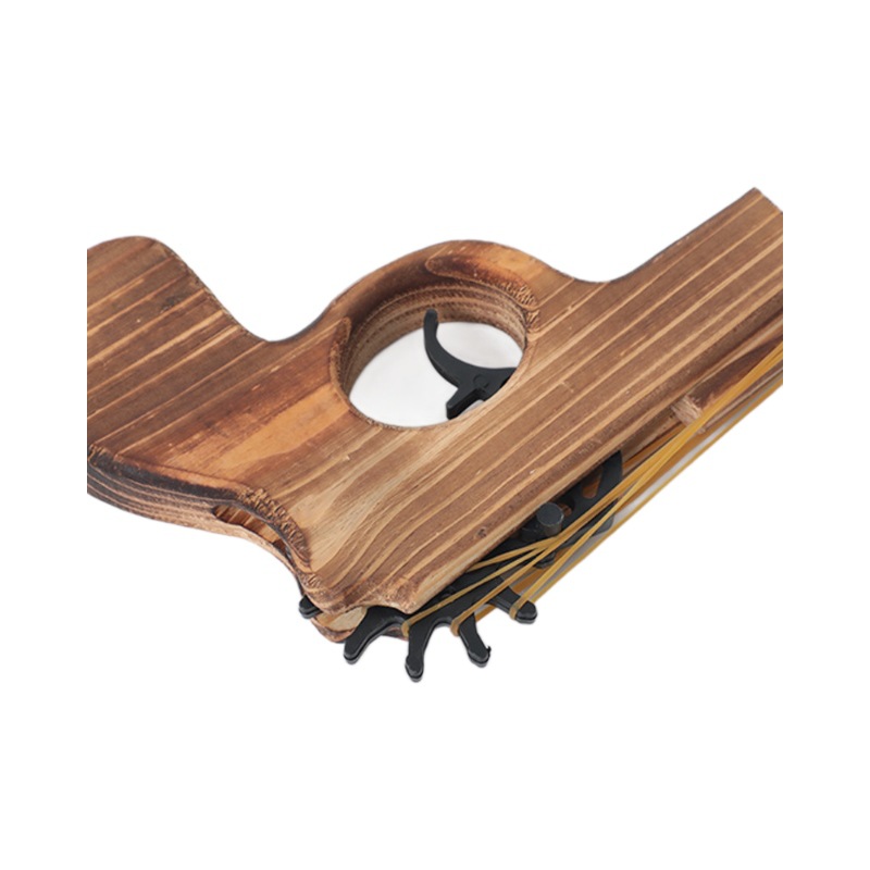 Wooden toy gun, children's traditional nostalgic battle game, boy's birthday gift, educational rubber band wooden gun Item Picture