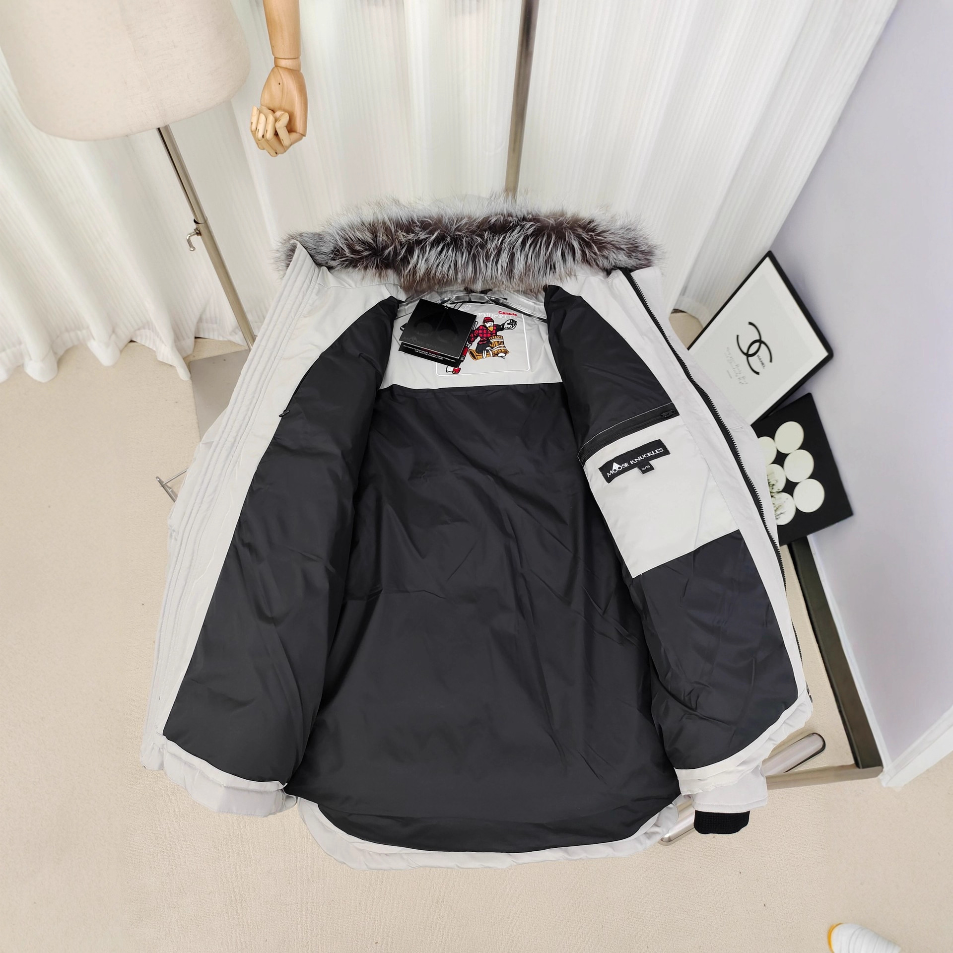Men's short, thickened jacket with a fur collar, pike down jacket, Style 07 Application Scenario