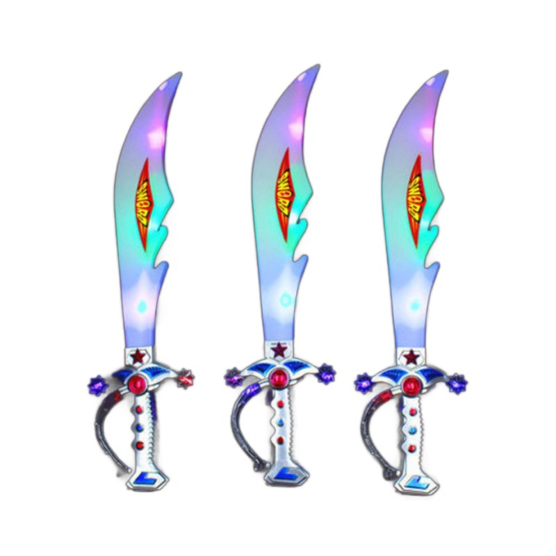 Children's electric music dragon-slaying knife, glowing sword toys, and glowing toys are selling well at the night market stalls Item Picture
