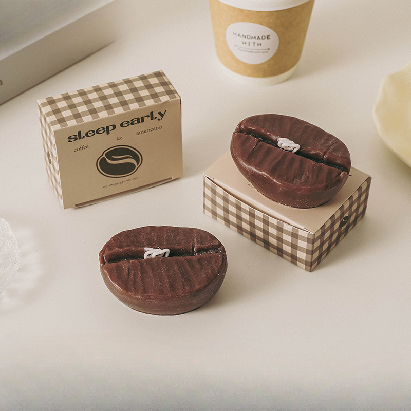 咖啡豆造型香薰蜡烛咖啡香高级氛围感摆件香熏创意食物造型香氛产品图