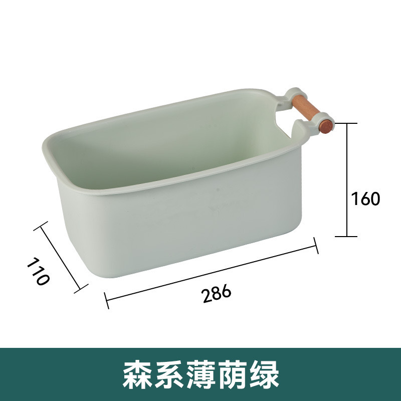 居家编织收纳/柳编/纸绳收纳筐/收纳盒长方形直/铁质家居收纳篮白底实物图