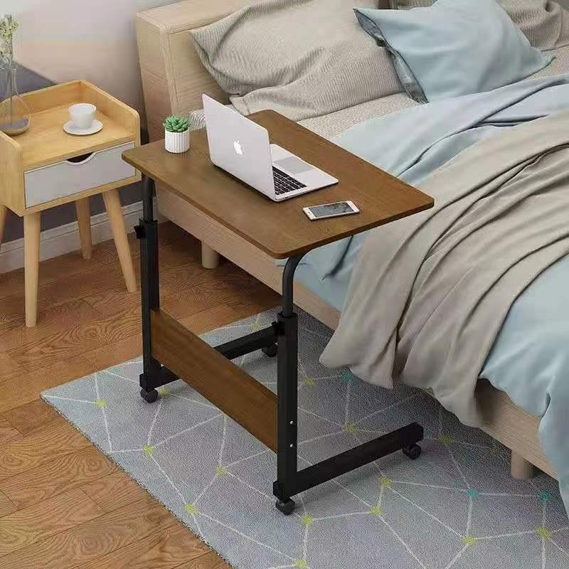 Simple bedside table, movable and height-adjustable laptop desk, living room sofa side table, bedroom bedside desk for lazy people Application Scenario