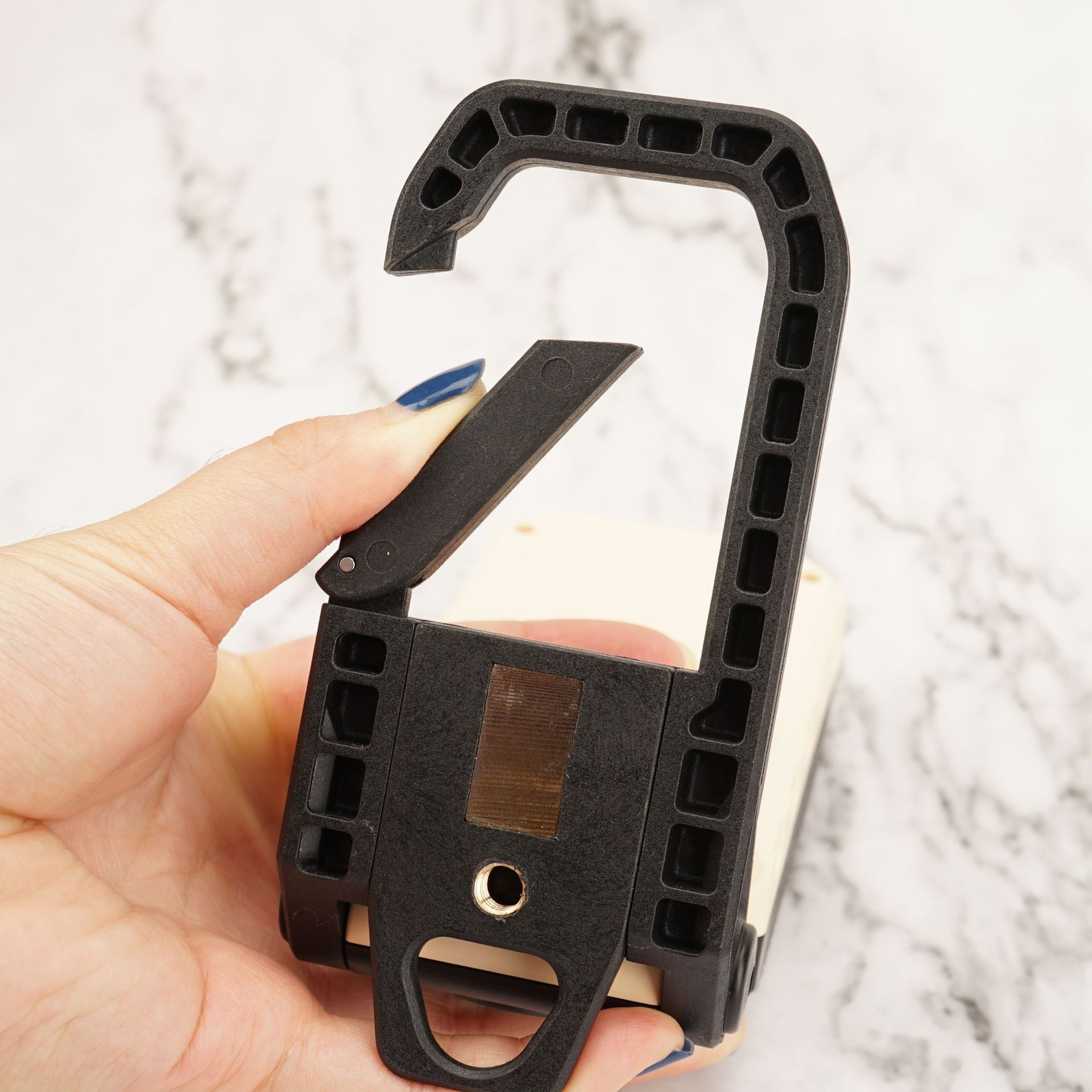 汽修工作灯COB带磁铁户外野营应急红蓝光闪烁故障警示LED检修灯白底实物图