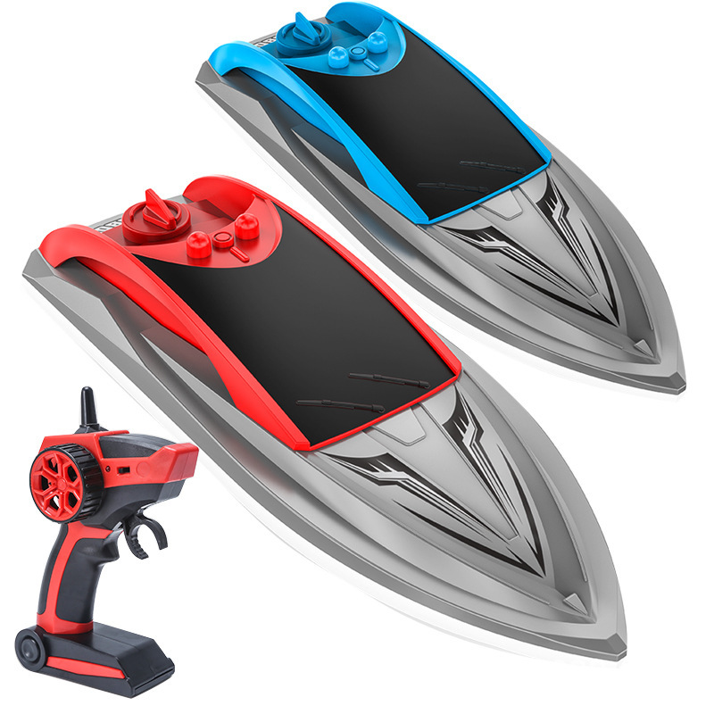 New cross-border remote-controlled boat, wireless electric, long-range, high-speed, 2.4G rechargeable speedboat model, mini for children on water Item Picture
