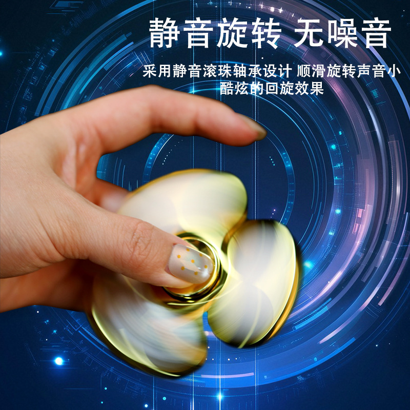 镀彩陀螺指尖带灯18变LED发光水晶儿童指尖陀螺玩具批发解压益智细节图