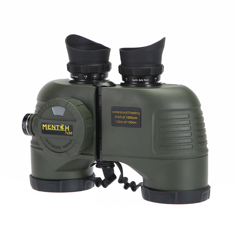 Alta definición waterproof watch glasses 7X50 militar visión nocturna náutica medición de distancia compass fuente fabricante telescopio al por mayor Item Picture