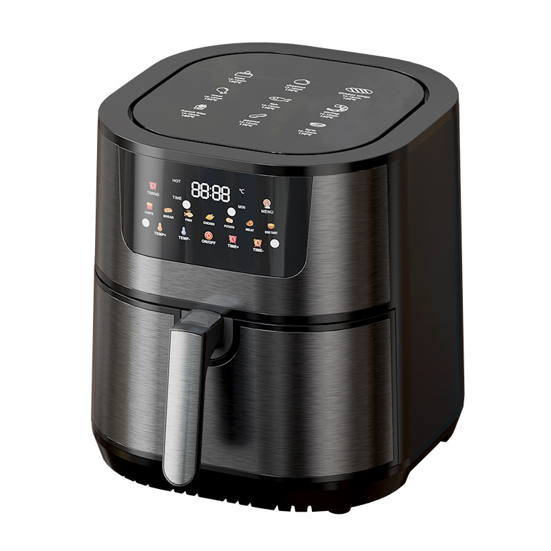 12L空气炸锅家用新款电炸锅110V-220V跨境外贸分体式电烤箱薯条机白底实物图