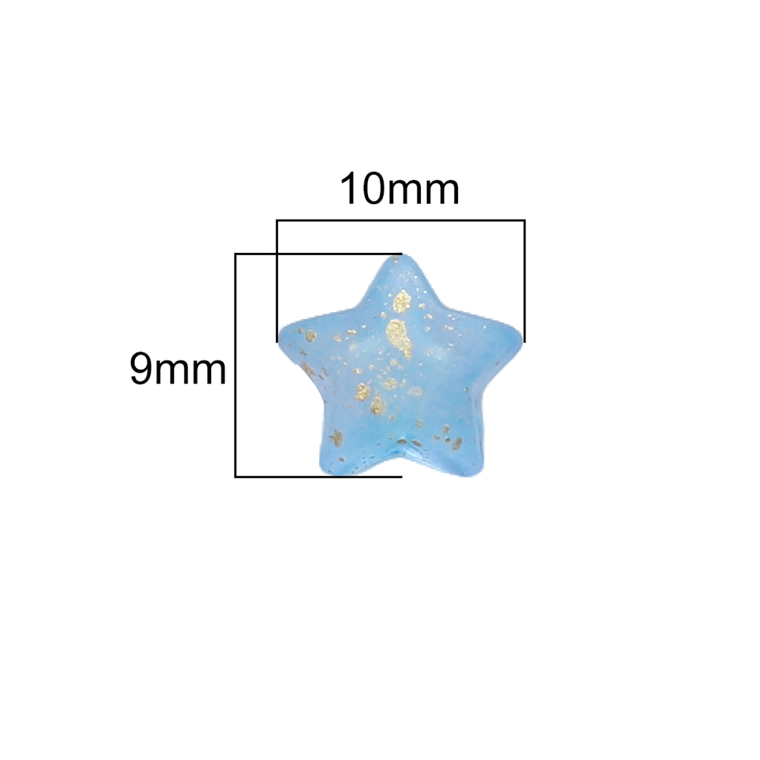 Frosted gold-dotted little star acrylic five-pointed star beaded diy handcrafted accessory beaded bracelet decoration material Application Scenario
