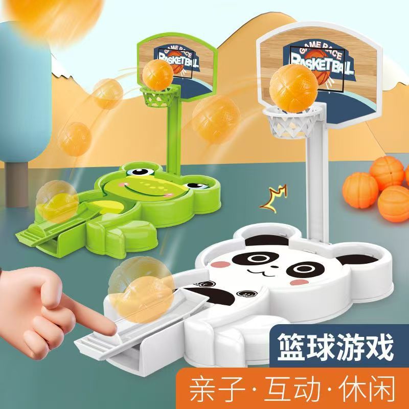 Children's desktop mini basketball shooting machine, finger flick, cool play board game, interactive table basketball game, educational toy details Picture