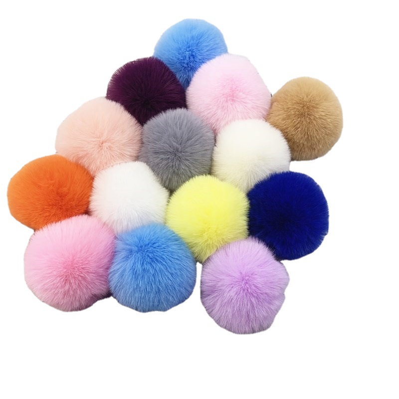 diy小毛球/毛球/蕾丝球/混色小毛球/水貂绒球球白底实物图