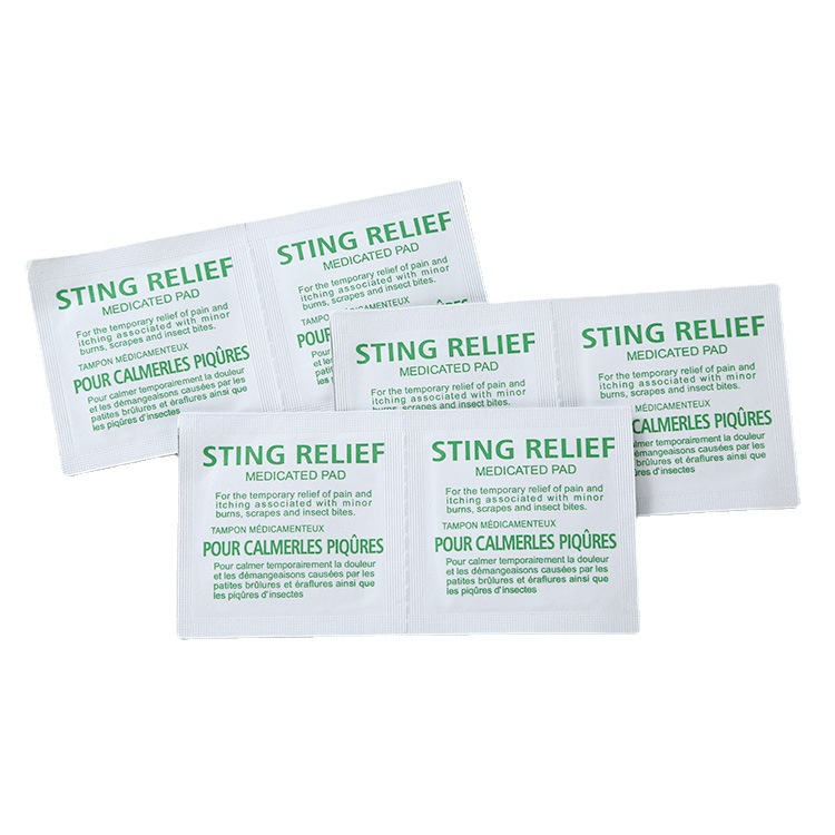 Cross-border export outdoor portable first aid kit care camping first aid STINGRELIEF cleaning wet wipes Specification image