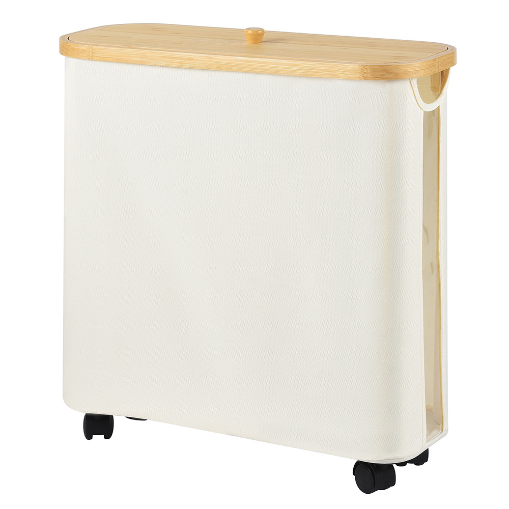 Wholesale of cross-border household tissue paper storage frames with wheels, eco-friendly fabric toilet paper storage baskets for bathroom sundries Item Picture