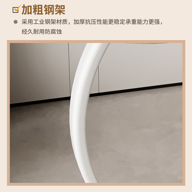 Italian light luxury sofa side table, simple household round creative small coffee table, movable living room, bedroom, bedside corner table Specification image
