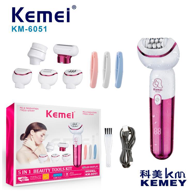 Kemei kemei cross border extractor para mujeres KM-6051 lady shaver depilador eléctrico shaver