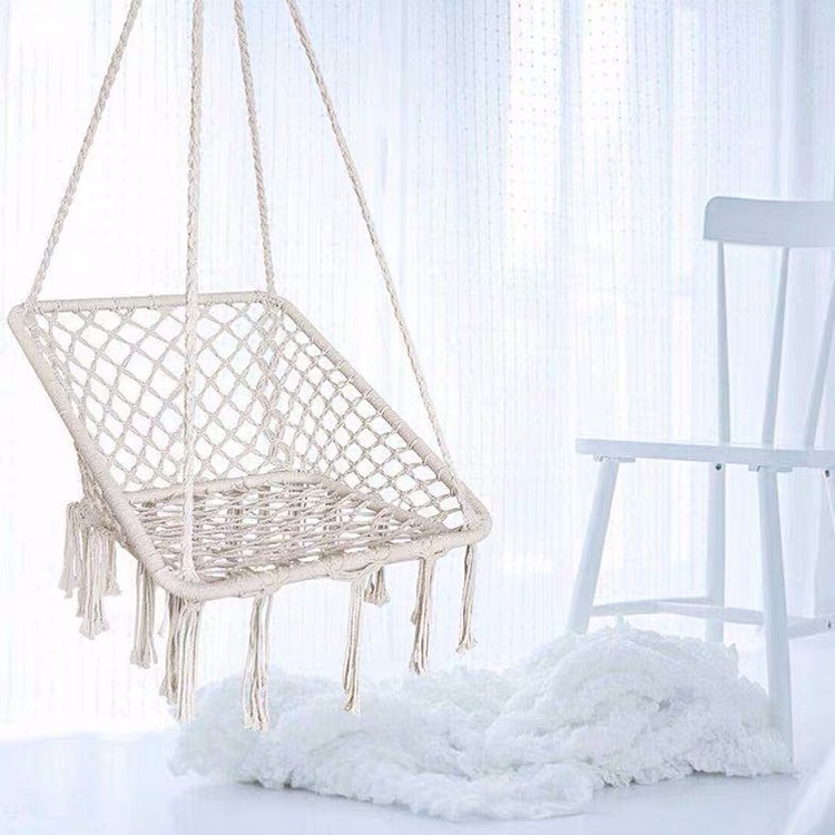 ins北欧吊篮编织秋千椅摄影道具吊椅民宿文艺范宿舍吊椅户外吊椅