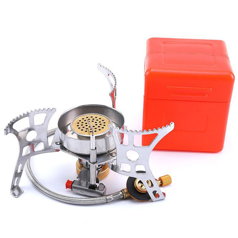 户外野营炉头便携折叠火炉烧烤火炉电子点火安全气炉野外方便炉具