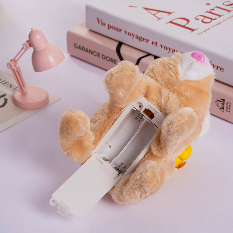 The new electric plush rabbit toy can walk, bark and move its ears. It is an electric white rabbit pet toy dog Application Scenario