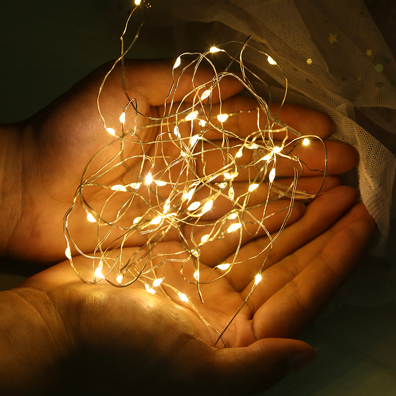 led string lights, small lights, copper wire lights, festival decorative colored lights, flower gifts, cakes, button lights, atmosphere bouquet lights