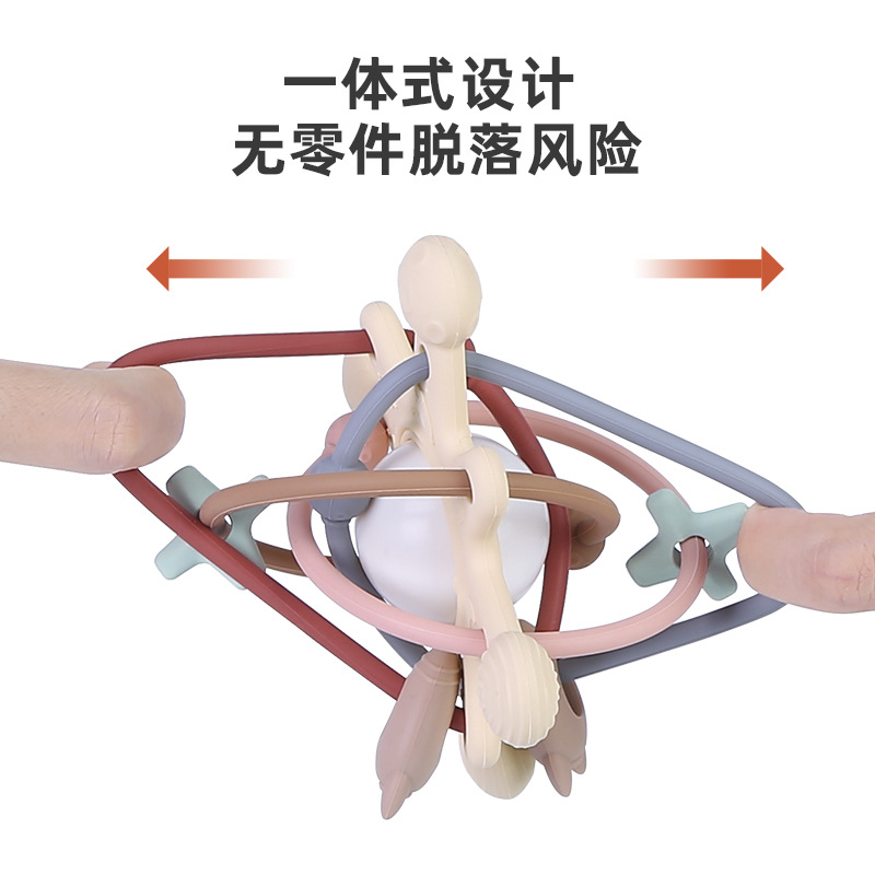 包子捏捏乐/TPR玩具/6.3PU高弹/冰沙手作球/挤压杯玩具发泄白底实物图