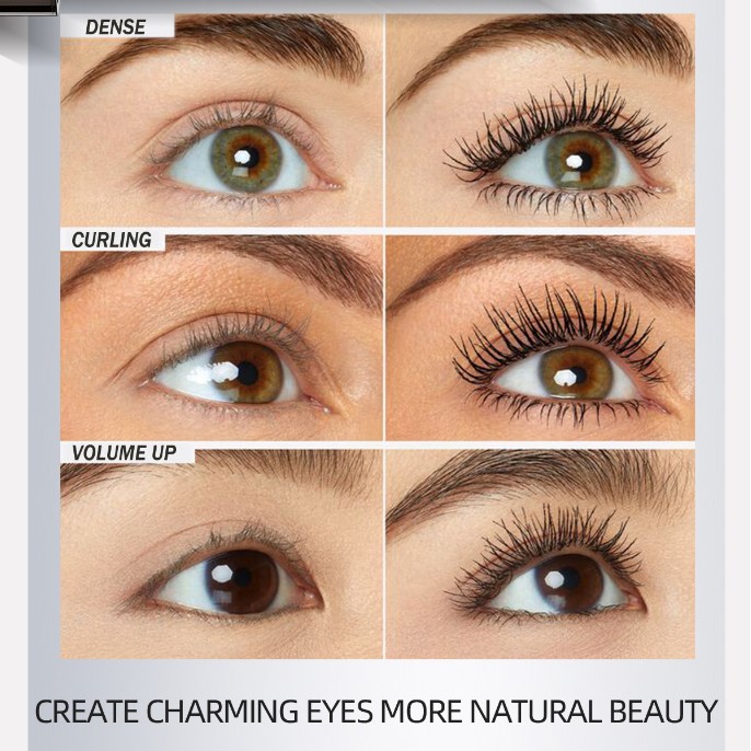 Cross-border BOB Black Magic Mascara makes big black eyes curl up 360 degrees naturally, making them long, slender and thick Application Scenario