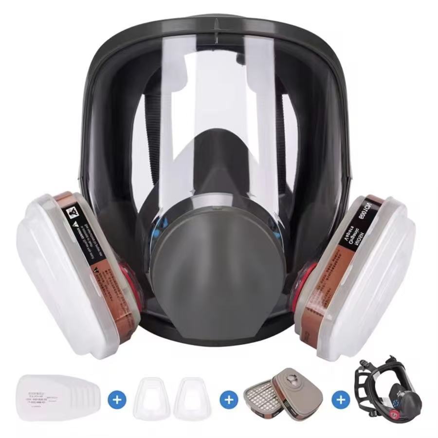 Expert's Choice: 6800 Gas mask, comprehensive smoke, fire, self-rescue, spray paint, biochemical protective cover, filter canister, Cross-border full image