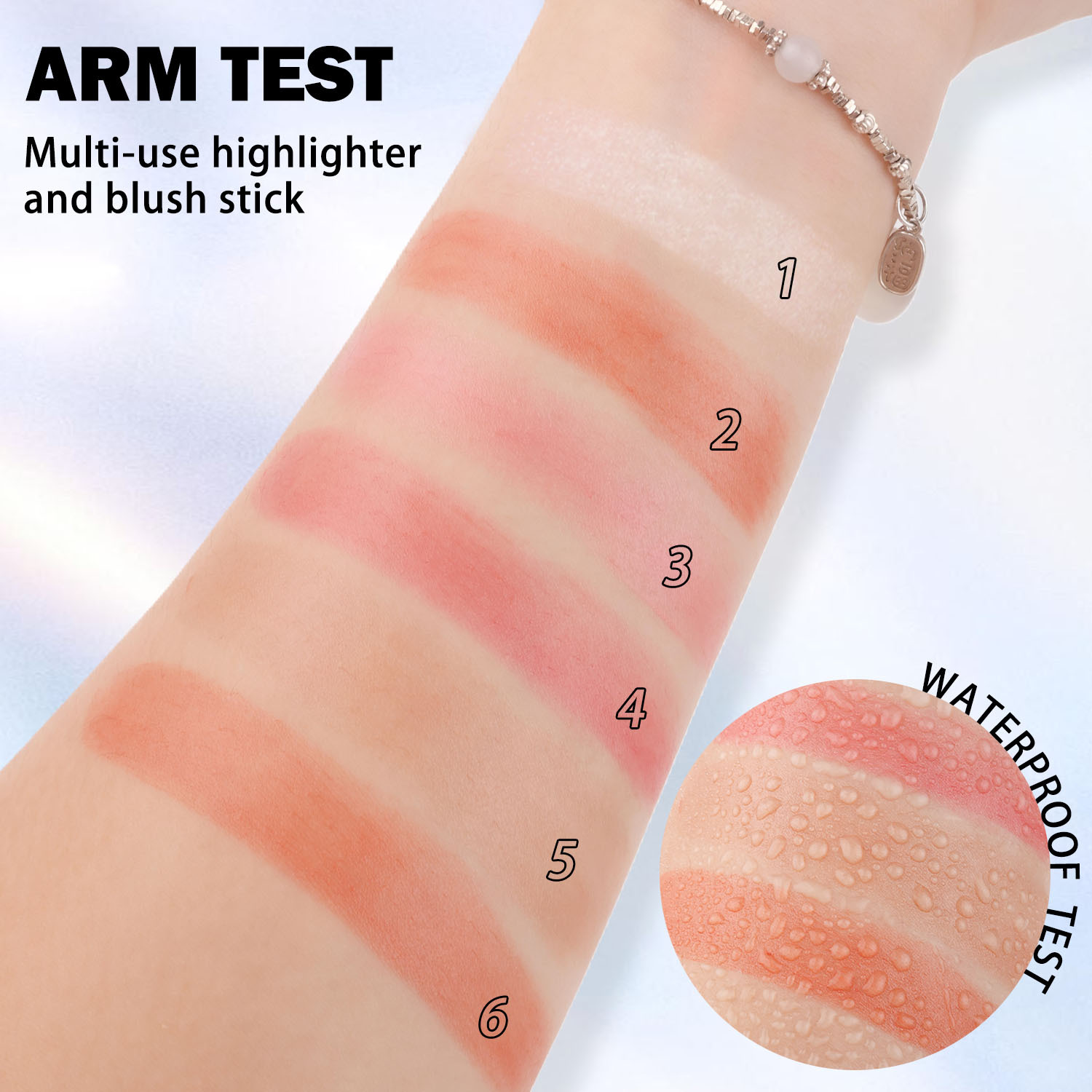 Cross-border blaster TEMU blaster DKDE+6 color makeover highlighting stick natural delicado sedoso mate fácil de comenzar al por mayor Application Scenario