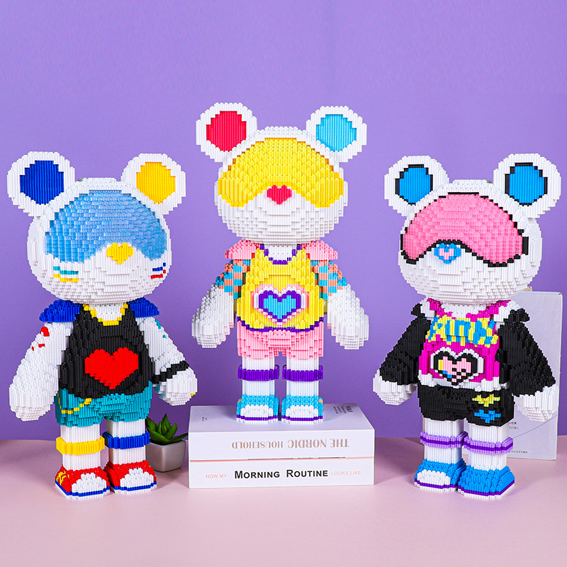 积木/布鲁可/小积木/积木车儿童拼接卡通/微颗粒产品图