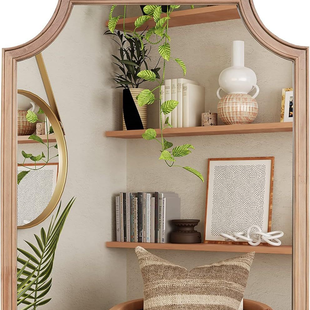 装饰镜/藤编/全身镜/芳华全身镜/试衣镜产品图