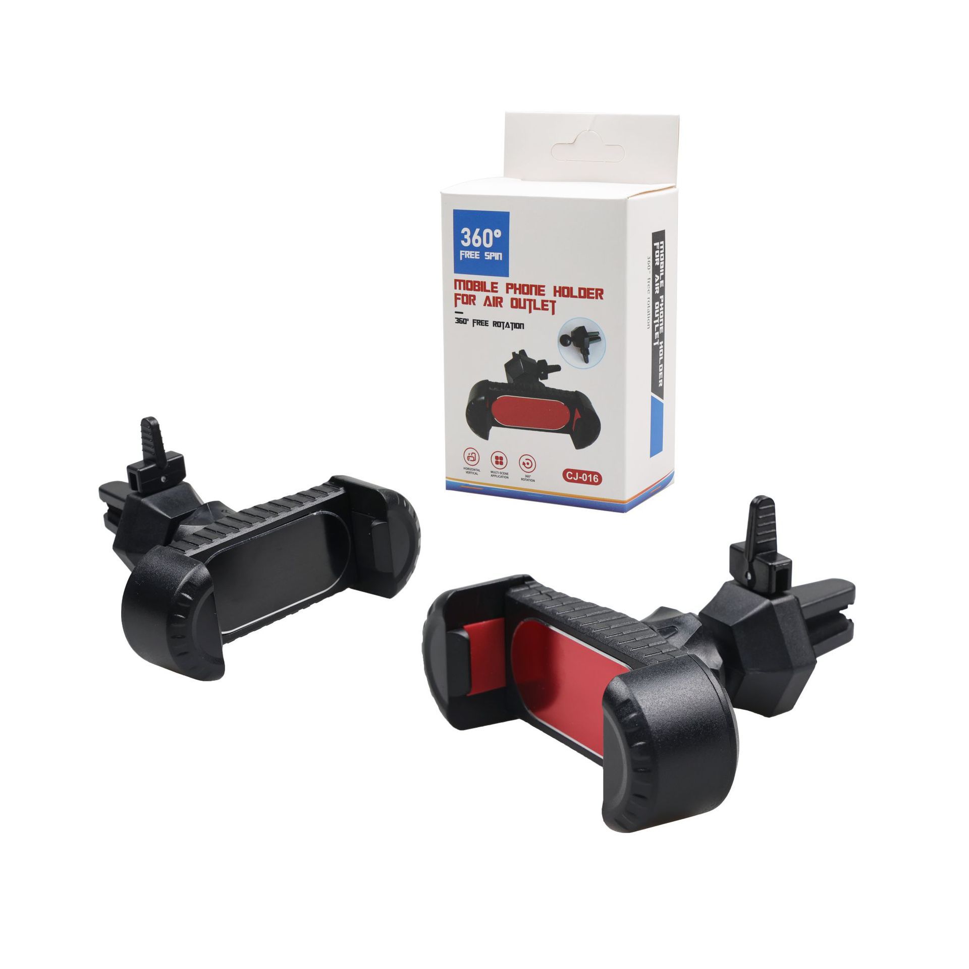 新款360度旋转车载出风口手机支架批发汽车拉伸式懒人导航支架