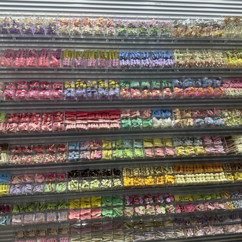 Wholesale of one-yuan hairpins for Internet celebrities, night market street stalls, hairpin accessories, small commodities for street vending, and high-quality duckbill clips and headwear Application Scenario