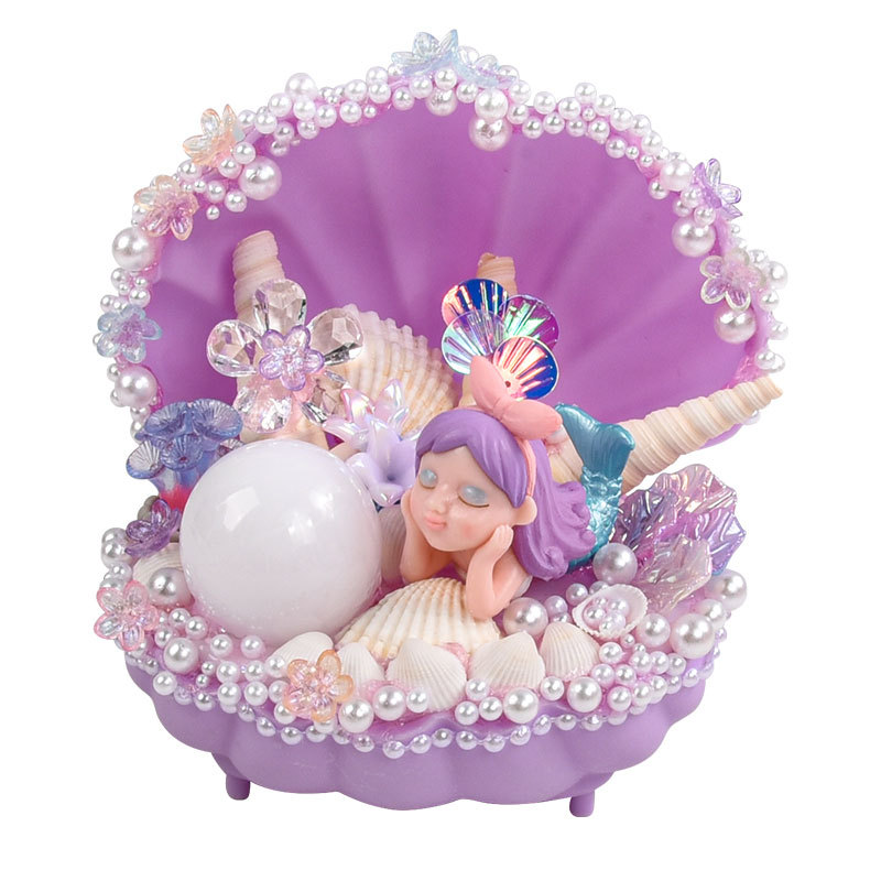 2025 New diy material package Star Shell Pearl Lamp Children's Handmade Creative Shell Night Light toy Item Picture
