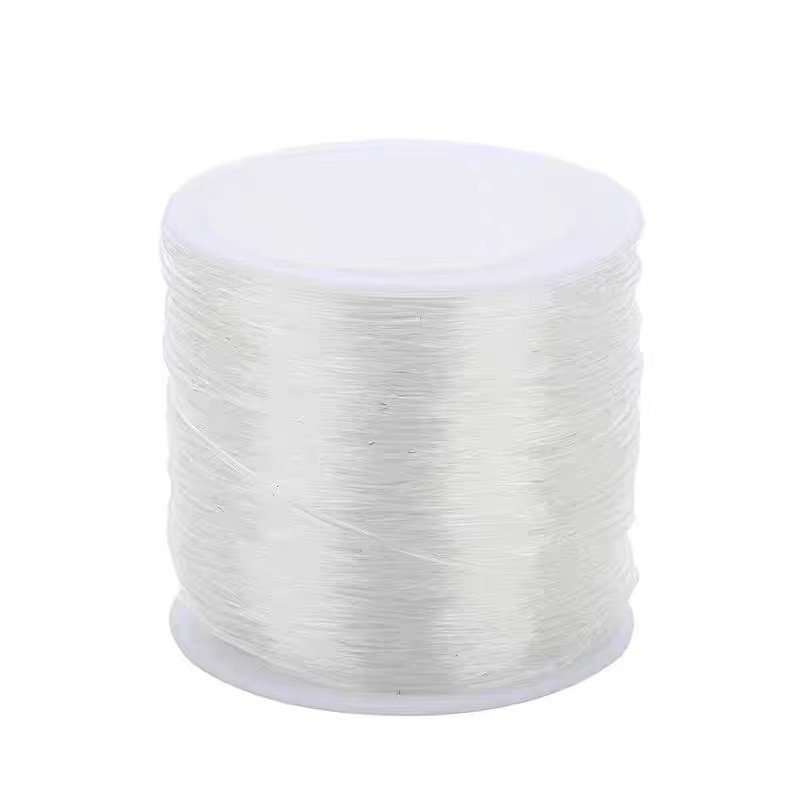 String of beads, elastic string, round transparent crystal string, string of beads, Buddha bead string, elastic string, bracelet, ox tendon elastic string Item Picture