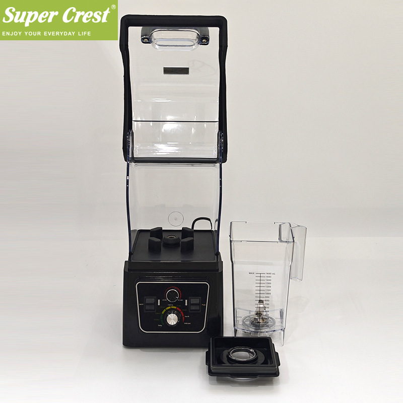 Super Crest 外贸出口欧规带罩静音破壁机料理机多功能家用沙冰机 details Picture
