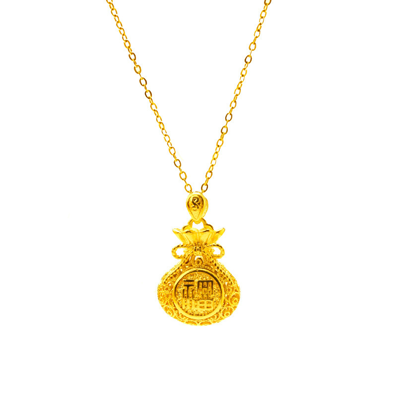 项链/珍珠/天然石项链/珍珠链条女款拼接气质/珍珠项链白底实物图