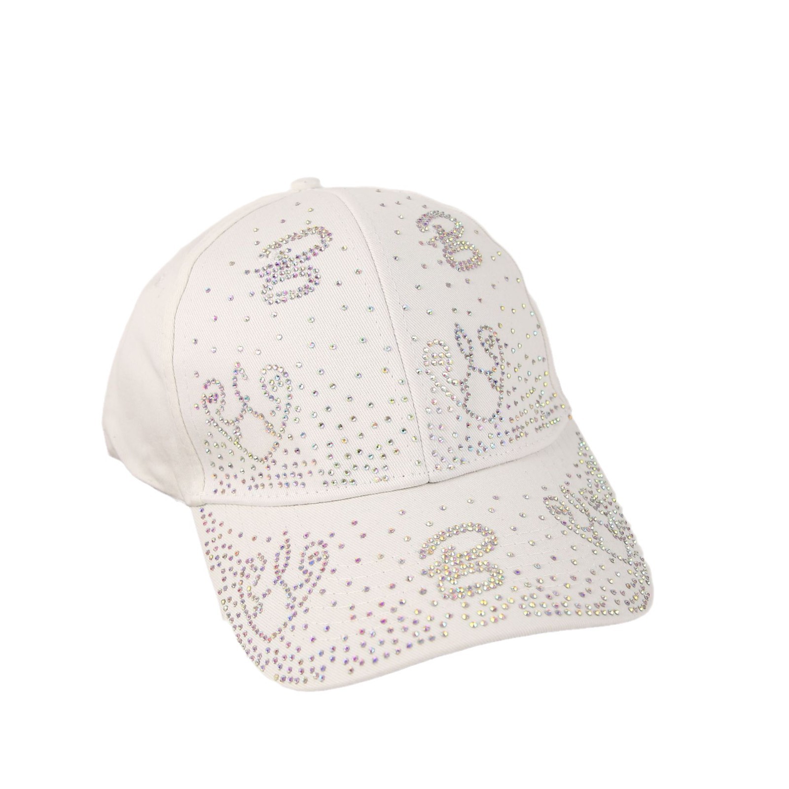 A versatile European and American style baseball cap with a unique and stylish rhinestone design, a trendy women's sun protection cap, and a rhinestone baseball cap Item Picture
