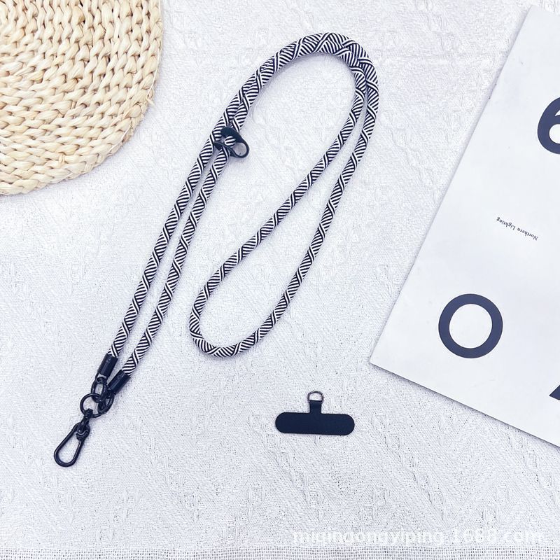 8MM long thick rope mobile phone diagonal cross lanyard that can be hung around the neck, multi-functional outdoor travel anti-loss rope, camera shoulder strap rope