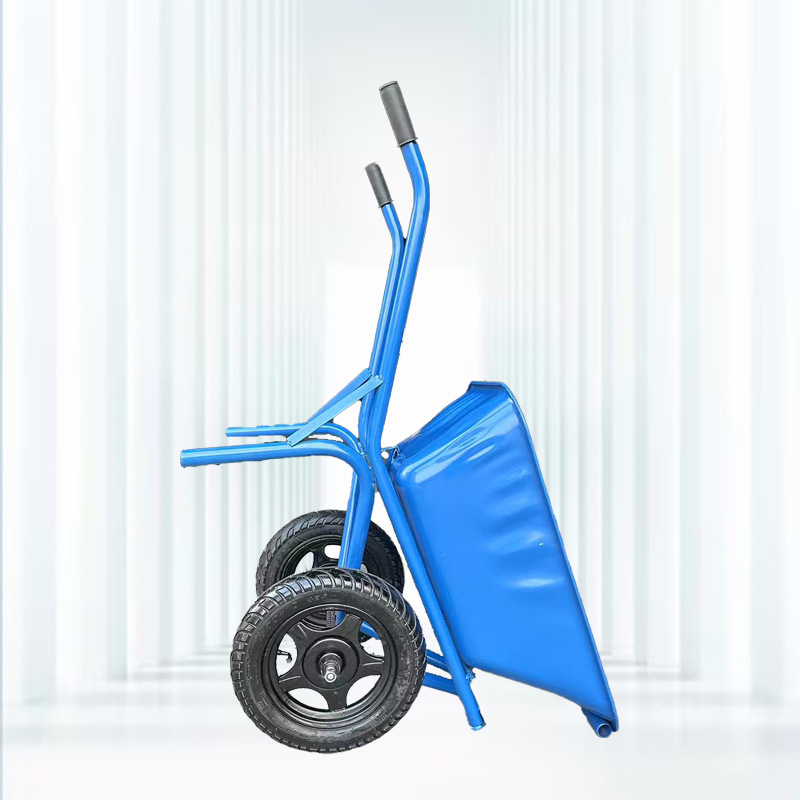 Agricultural single-wheel and double-wheel thickened hand carts for transporting mud, sand, garbage, feed and grain at construction sites are in stock from the manufacturer Specification image