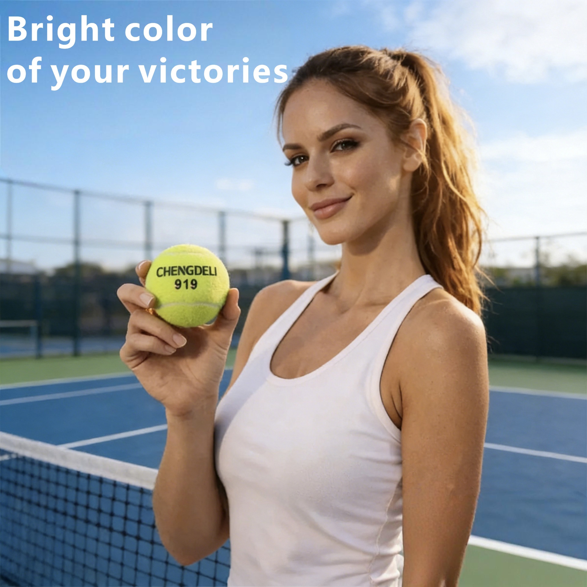 Tournament model 3 / bucket cage tennis balls High elasticity and durability Tennis Sports 919 Chengdeli Tennis Application Scenario