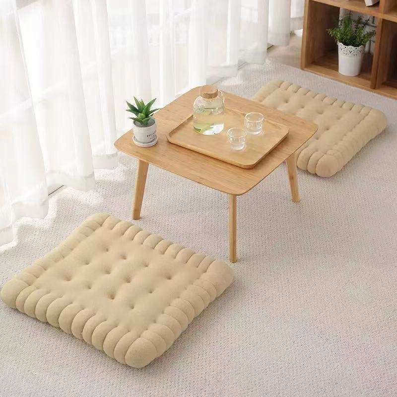 Milk wool biscuit seat cushion, bay window tatami lazy sofa, cute throw pillow, home seat cushion, long-sitting chair cushion Application Scenario