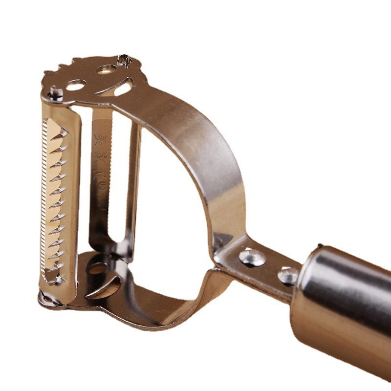 Kitchen multi-functional potato shreds and slicers, smiling face peelers, radish shreds and gritters Item Picture