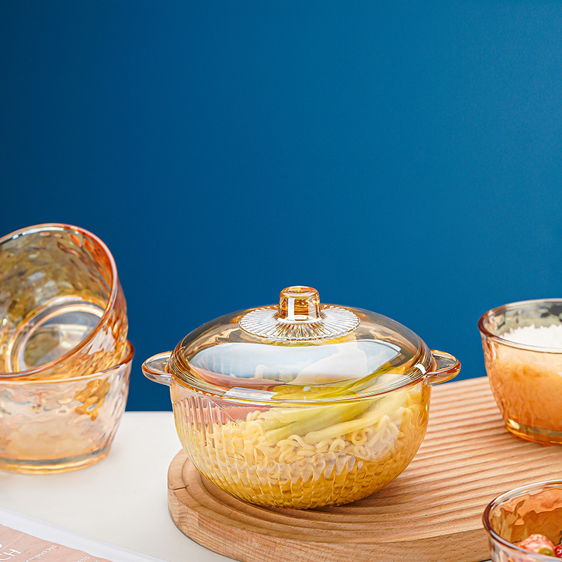 azl Love as the Best Pot Three/Five Pieces Set, Glass Pot Salad Bowl and Tableware Set, Wholesale Business Event gifts details Picture