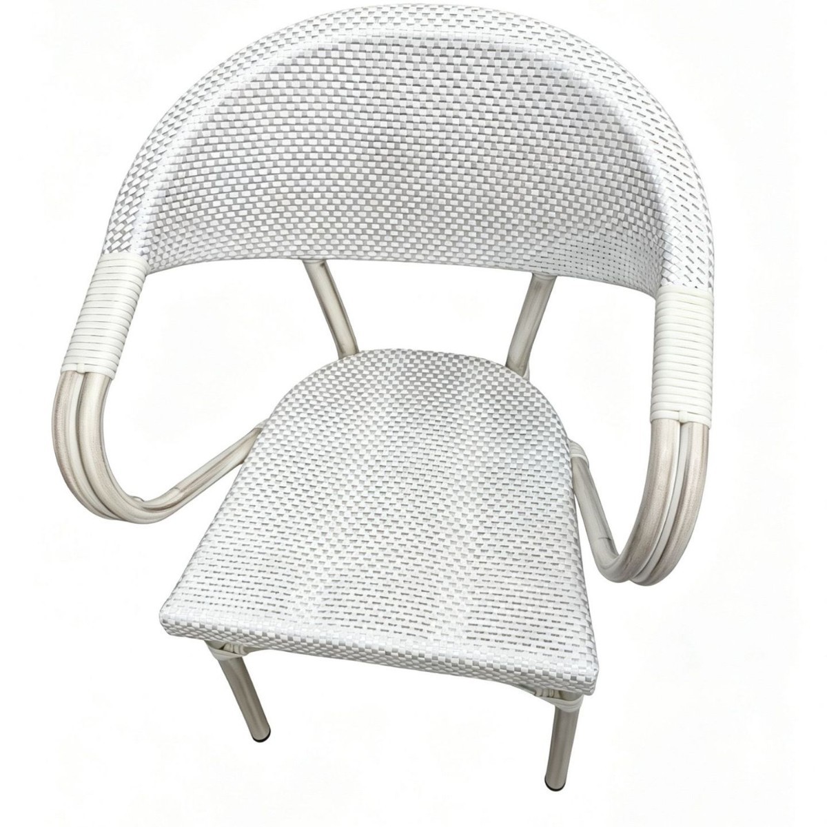 远翔户外铝管星巴克椅子庭院藤椅户外防腐防晒椅子细节图