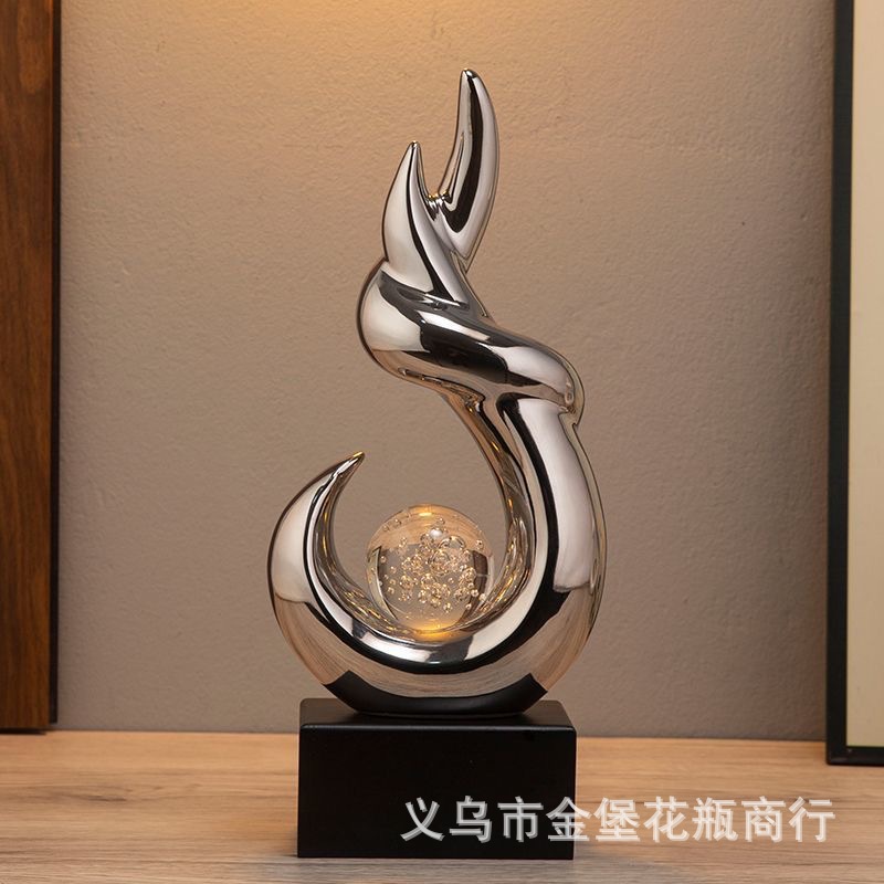 Espejo plata flame art pike con burbuja bola de cristal base casa modelo montaje suave decoraciones fabricantes