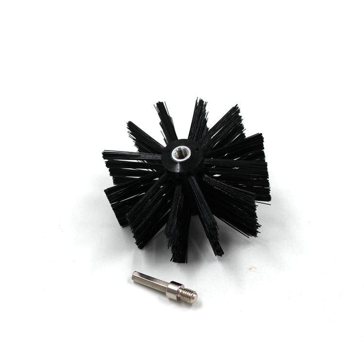 Jujian's best-selling pipe brush, inner wall pipe, range hood cleaning brush, pom rod, chimney brush with wooden handle Application Scenario