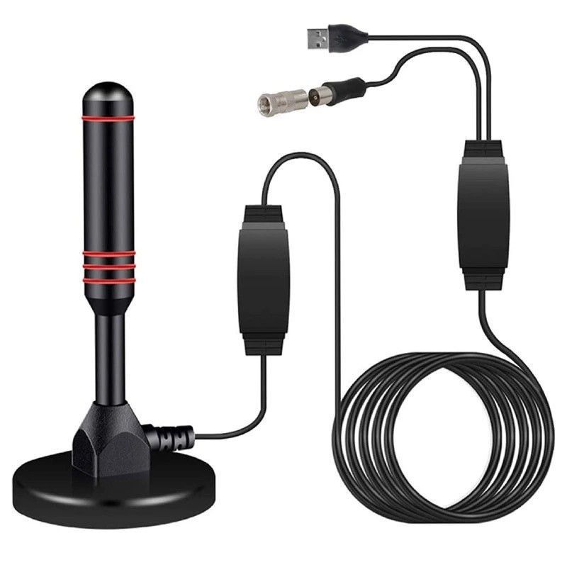 Digital TV antenna dual amplifier DTMB TV signal antenna DVB-T indoor TV antenna