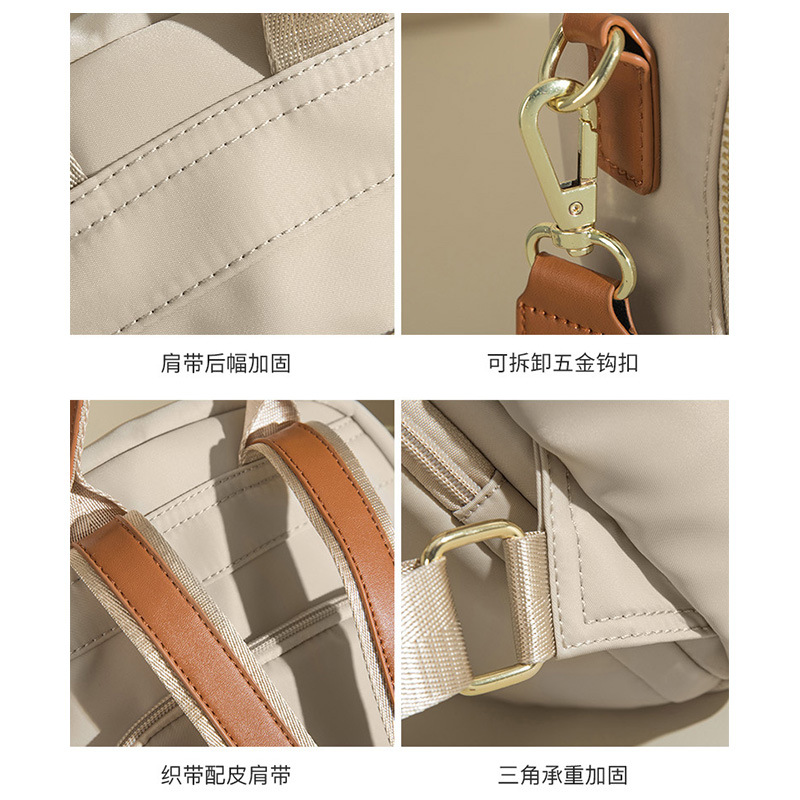 Multi-functional casual street backpack for women, Korean style simple women's bag, large-capacity backpack, travel bag, free logo printing Application Scenario