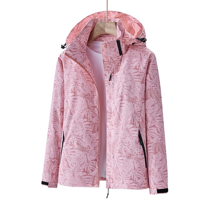 The 2026 new outdoor windproof and waterproof jacket with spring and autumn camouflage for both men and women supports LOGO printing Item Picture